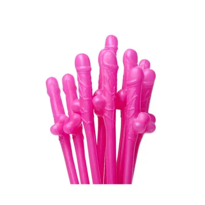 Dicky Penis Sipping Straws 10 Pack