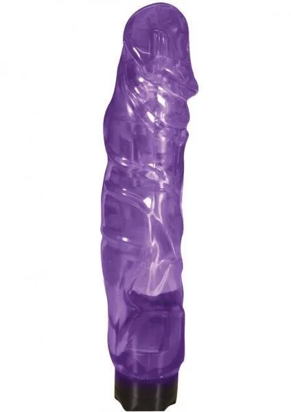 Crystal Cock Big Boss Light Up Tip Purple Vibrator — image 4 of 6