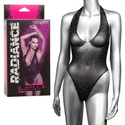 Radiance Deep v Body Suit One Size Black