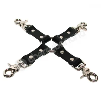 Kinklab Bondage Basics Black Leather Hog Tie