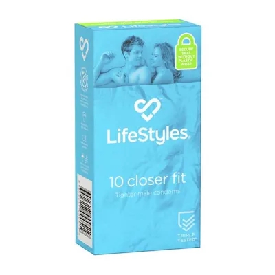 Lifestyles Closer Fit 10s Condoms Blue