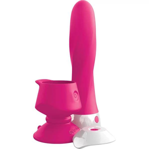 3Some Wall Banger Deluxe Rechargeable Remote Control Silicone Vibrator With Suction Cup