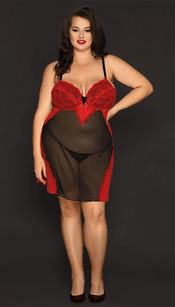 Romantic Plus Size Lingerie Dress — image 6 of 7