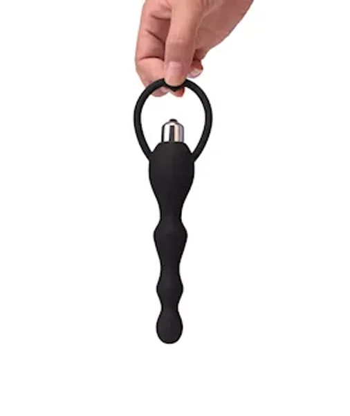 Vibrating Anal Beads  - Black