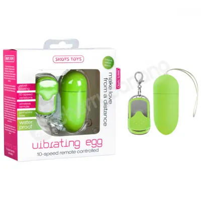 Shots Toys Green Vibrating Egg