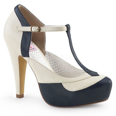4 1 2 inches Heel 1 inches Hidden PF T Strap Pump