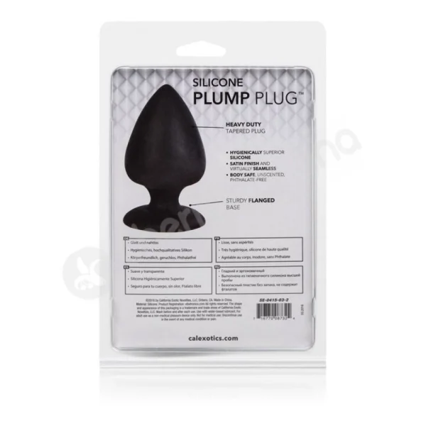 Black Silicone Plump Plug