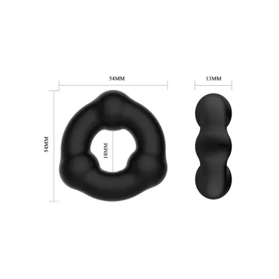 3 Bead Silicone Cockring