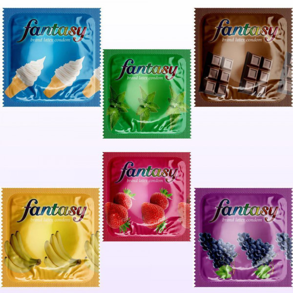 Fantasy Assorted Flavors Condoms