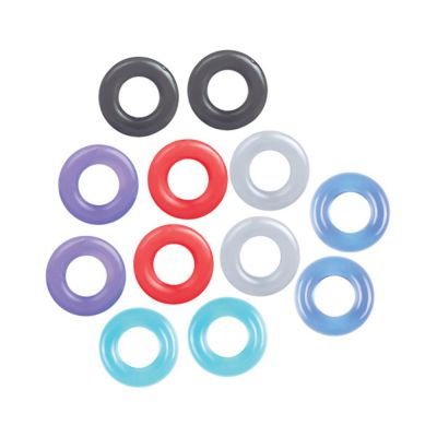 The 9 s Baller s Dozen 12 piece TPE Cock Ring Set