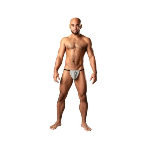Men's Clothing: Male Power Labyrinth Posing Strap Grey Weave O/s