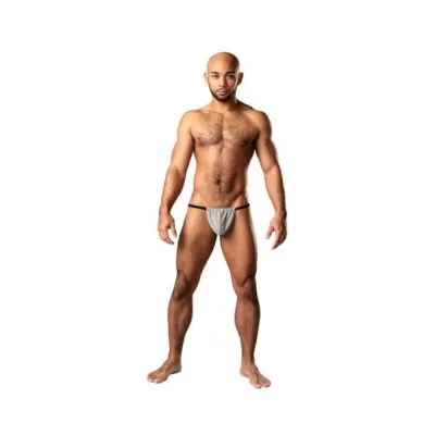 Men s Clothing Male Power Labyrinth Posing Strap Grey Weave O s