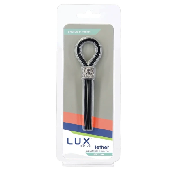 Lux Active Tether Adjustable Cock Tie Silicone Black — image 10 of 11