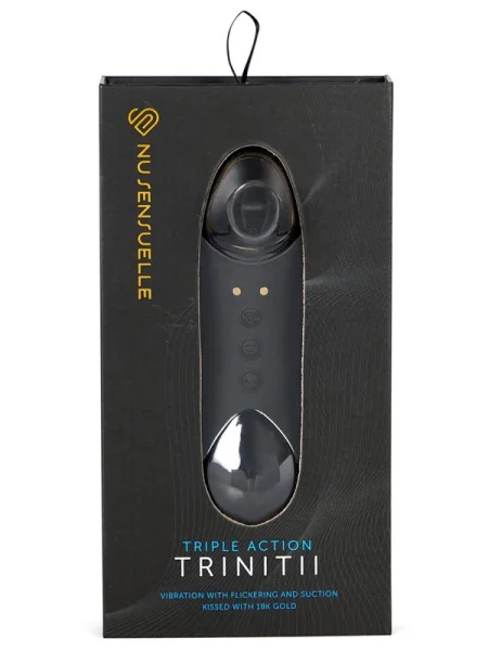 NU Sensuelle Trinitii Clitoral Sucking Toy Tongue Vibrator
