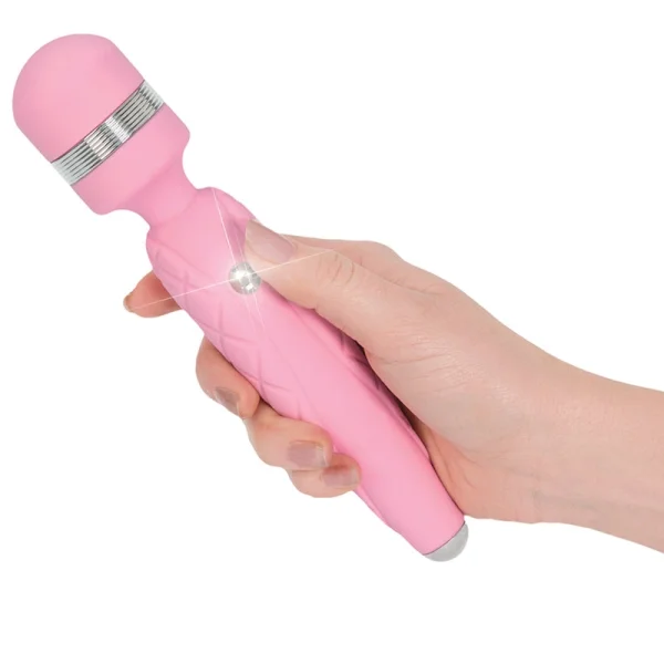 Pillow Talk Cheeky Silicone Waterproof Rechargeable Wand Style Vibrator - Pink