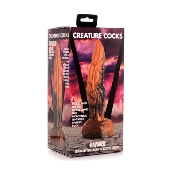 Creature Cocks - Ravager Rippled Tentacle Silicone Dildo