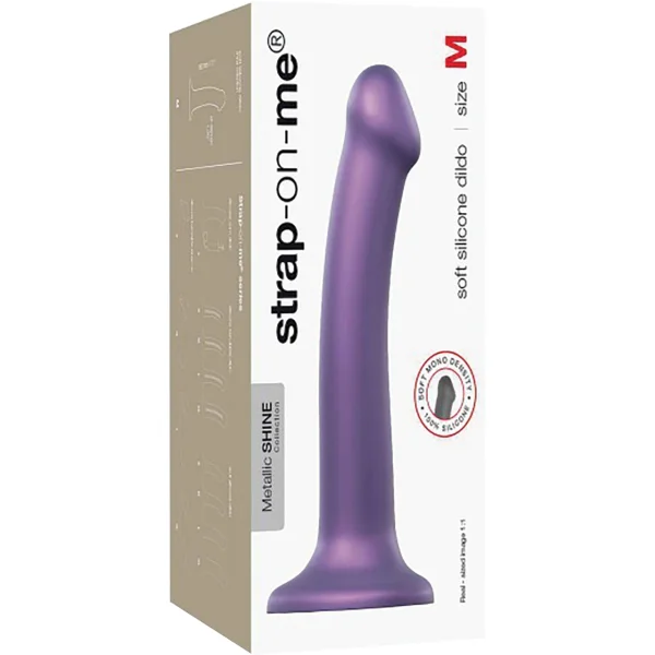 Strap-On-Me Metallic Shine Silicone Dildo