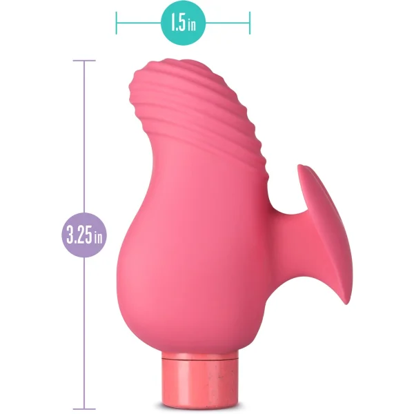 Gaia Eco Love Rechargeable Waterproof Plant Based Clitoral Vibrator By Blush - Coral