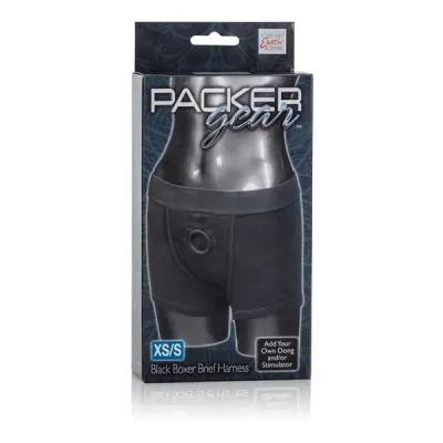Packer Gear Boxer Brief Harness Extra Small small Black