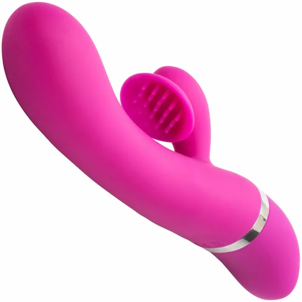 Foreplay Frenzy Climaxer Dual Stimulation Vibrator by CalExotics - Pink