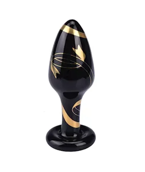 Black & Gold Butt Plug  - Black — image 2 of 2