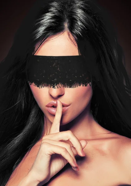 Mystère Lace Mask - Black - — image 5 of 7