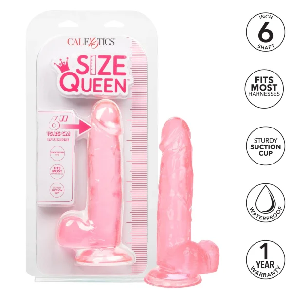 Size Queen 6 Inch - Pink