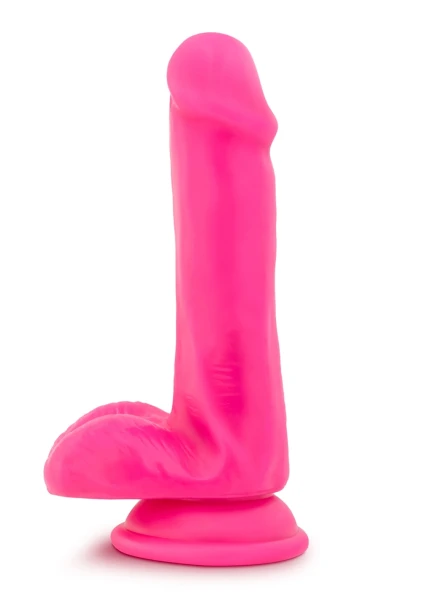 Neo - 6 Inch Dual Density Cock With Balls - Neon Green