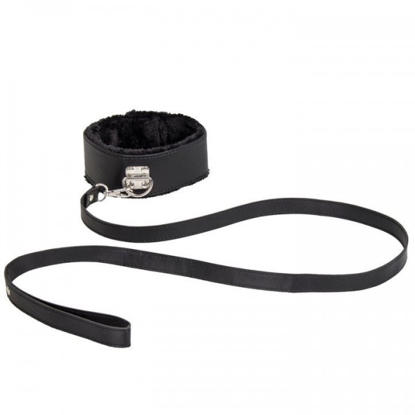 Bondara Black Faux Leather Furry 10 Piece Bondage Set — image 4 of 9