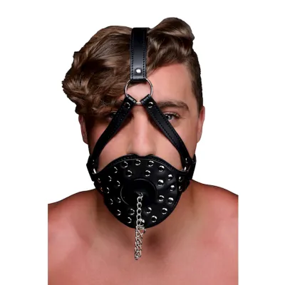 Strict Open Mouth Head Harness Black