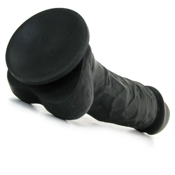Colours Realistic 5" Black Silicone Dong