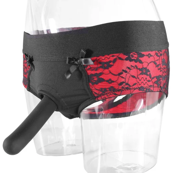 Scandal Crotchless Pegging Panty Set