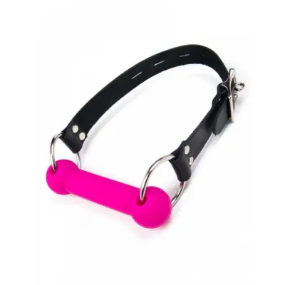 Joanna Angel Silicone Bit Gag Pink Black O S