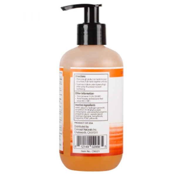 Sensuva Concepts Naturals Hand Sanitizer Gel-Citrus 8.12oz