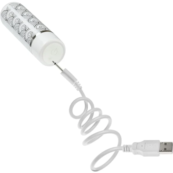 Blush Novelties The Collection Glitzy Halo Bullet Vibrator, Silver