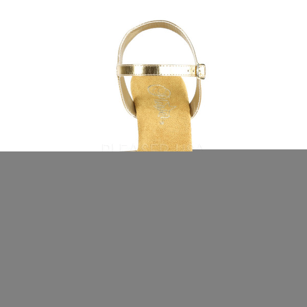 7 inches Heel, 2 3/4 inches PF Ankle Strap Sandal w/ Glitter Wrapped PF — image 6 of 12