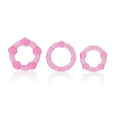 Silicone Island Rings Pink