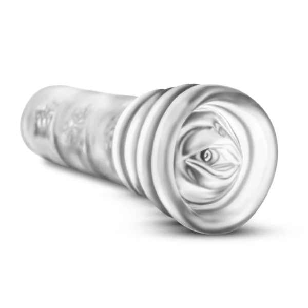 Clear Glow-In-The-Dark Self Lubricating Stroker