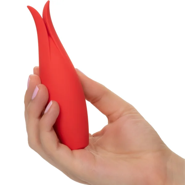 Red Hot Fury Silicone Rechargeable Clitoral Vibrator by CalExotics