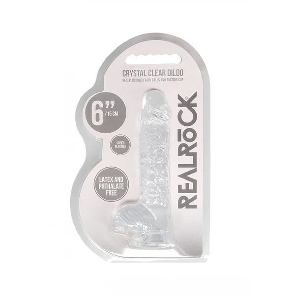 RealRock 6'' Realistic Dildo With Balls — image 7 of 12