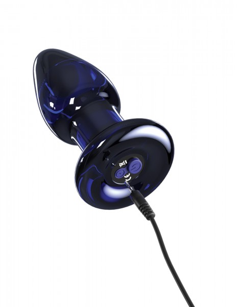 #85 Glass Vibrating Butt Plug