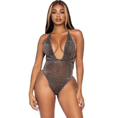 Leg Avenue Lurex Rhinestone Teddy