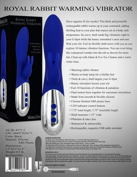 Royal Rabbit Warming Vibrator