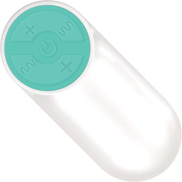 Gender X Strapless Seashell Rechargeable Silicone Strapless Strap-On Vibrator - Aqua