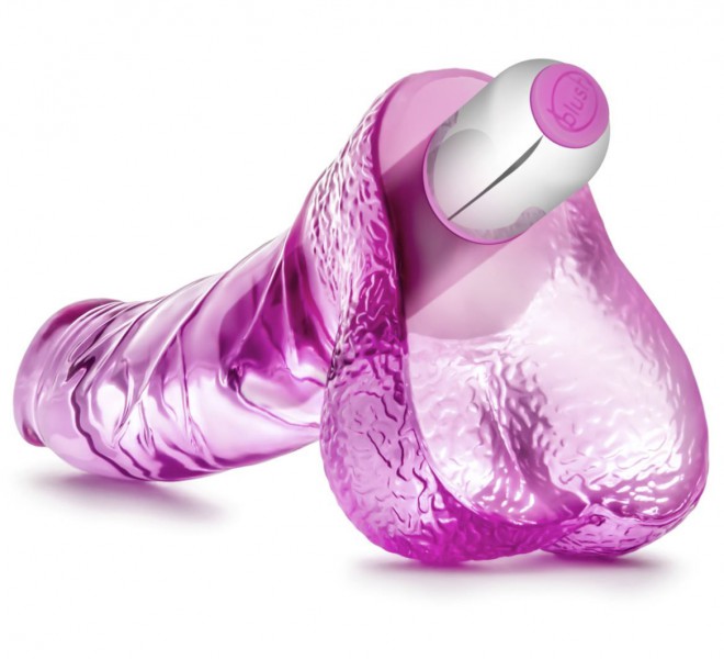 Blush Novelties Naturally Yours Vibrating Ding Dong 6.5" - Pink