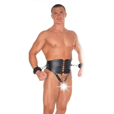 Leather Corset Cuffs Small