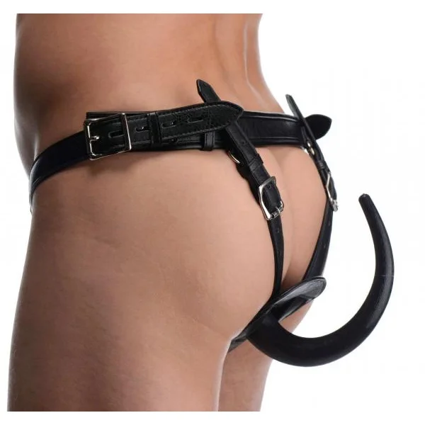 Ass Holster Anal Plug Harness Black