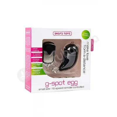 Shots Toys Black Small G spot Egg Vibrator