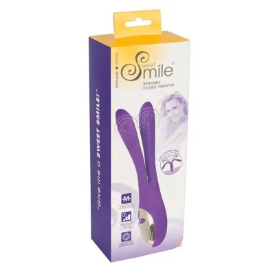 Sweet Smile Bendable Double Vibrator 9 4 Inch