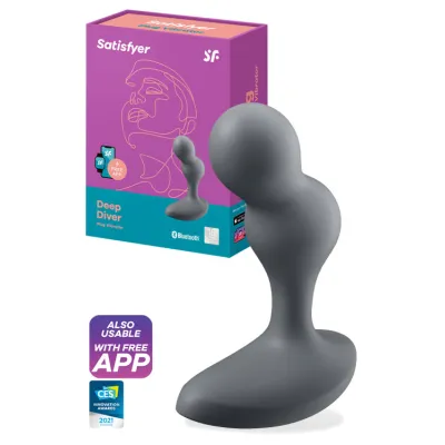 Satisfyer Deep Diver Vibrating Butt Plug with App Control